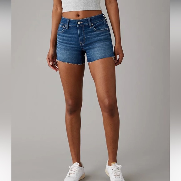 🆕 American Eagle High-Rise Shortie. Super Stretch. Size 4 - NWT - Picture 10 of 11